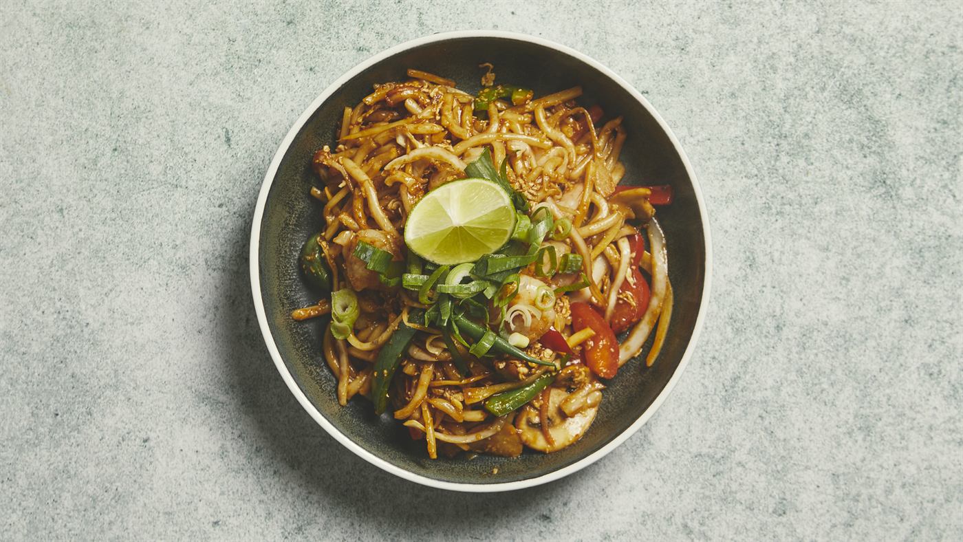Tokyo wokret med rejer og teriyaki